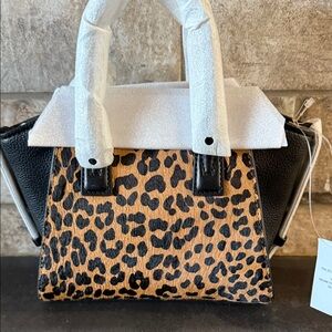 NWT Michael Kors leather Leopard Print Women's Handbag